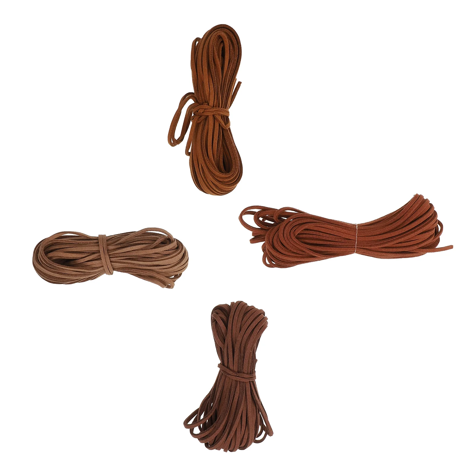 

4pcs Suede Cord Beading Material Jewelry Making Diy Bracelet Rope Braided String Craft Supplies Durable Non-Deformable