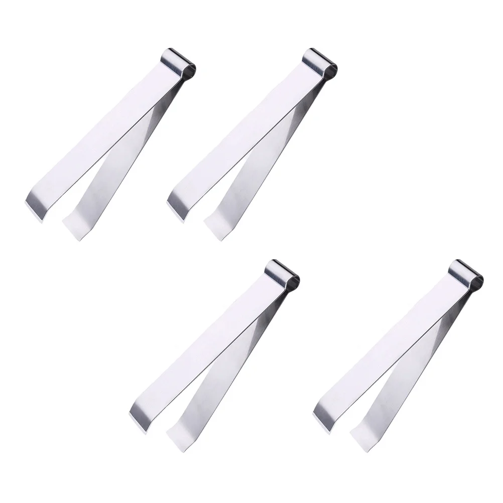

4pcs Stainless Steel Ergonomic Design Easy Grip For Fish Bone Remover Chicken Puller Kitchen Wool Pincer Tool