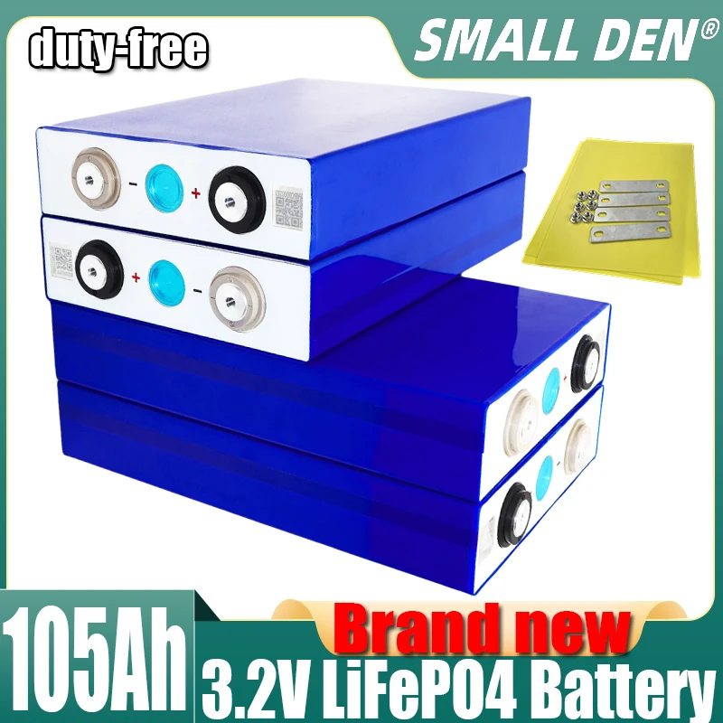 

3.2V 105AH Brand new and original LiFePO4 Battery DIY 12V 24V 48V lithium iron phosphate battery with QR Grade-A Fast Shipping