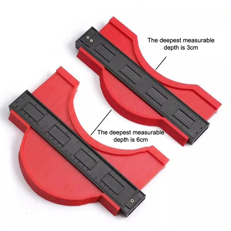 Profile Contour Gauge Line Copier Ruler Cutting Template Construction Woodworking Measuring Instrument Ceramic Tiling Tiles Tool