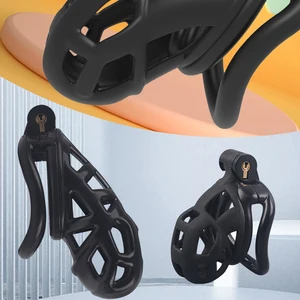 Juguetes sexuales para hombres para adultos venta caliente cinturón castidad masculina polla jaula pene manga cuclings eróticos mierda uretral bdsm bondage sexo 8 Mejor castidad de esclavitud de ventas - №5