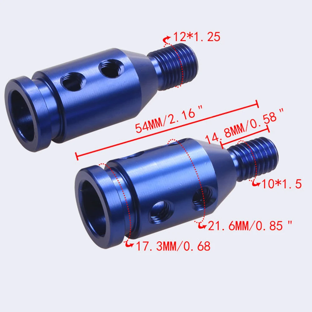 Universal Car Manual Gear Shift Knob Adapter M8 M10 For M12x1.25 10*1.5 Thread Aluminum Alloy