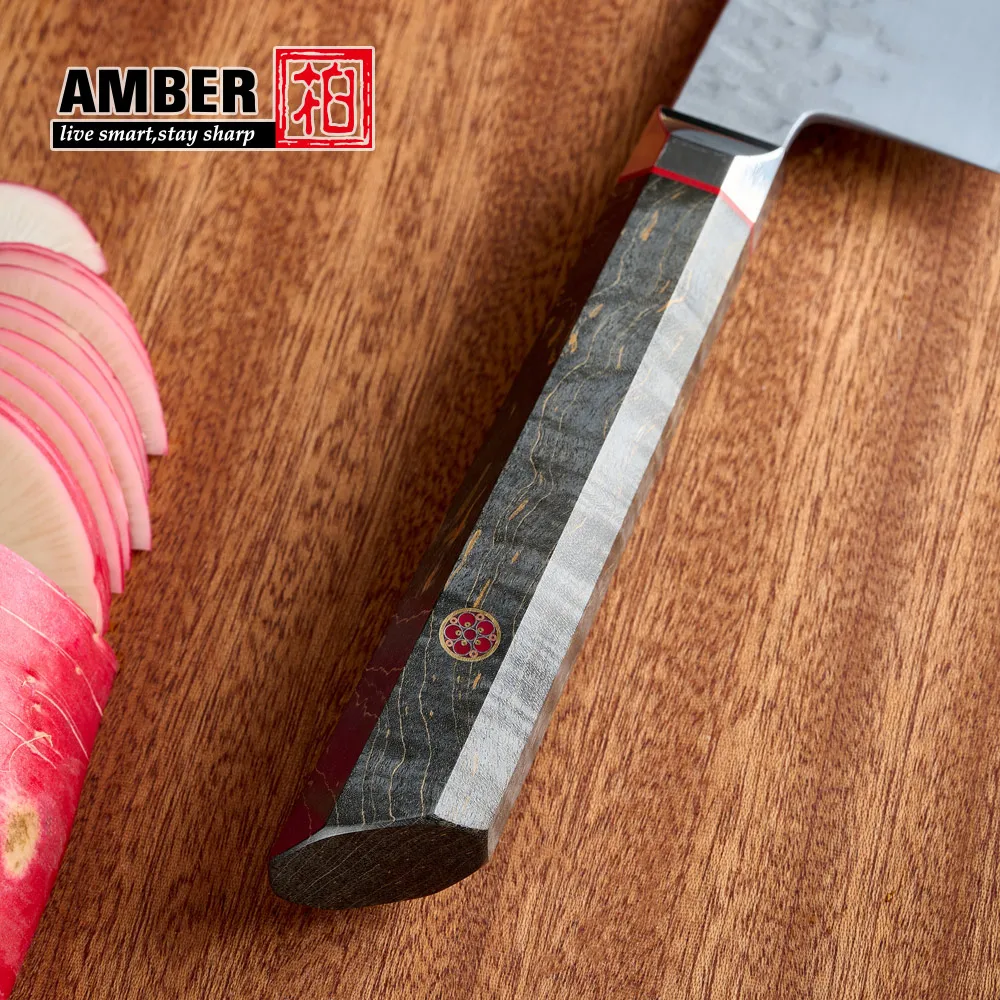 1-6 قطعة طقم سكاكين المطبخ دمشق 3-layer الكسوة الصلب السكاكين اليابانية سكين الطاهي اللحوم الساطور سكين الخبز عقدة الخشب مقبض