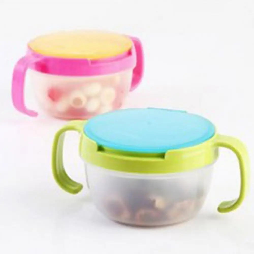 Baby Snack Bowl Toddler Solid Feeding Bowl Food Keeper Anti-spreading Food Storage Pod Container Cup Children Feeding Dishes