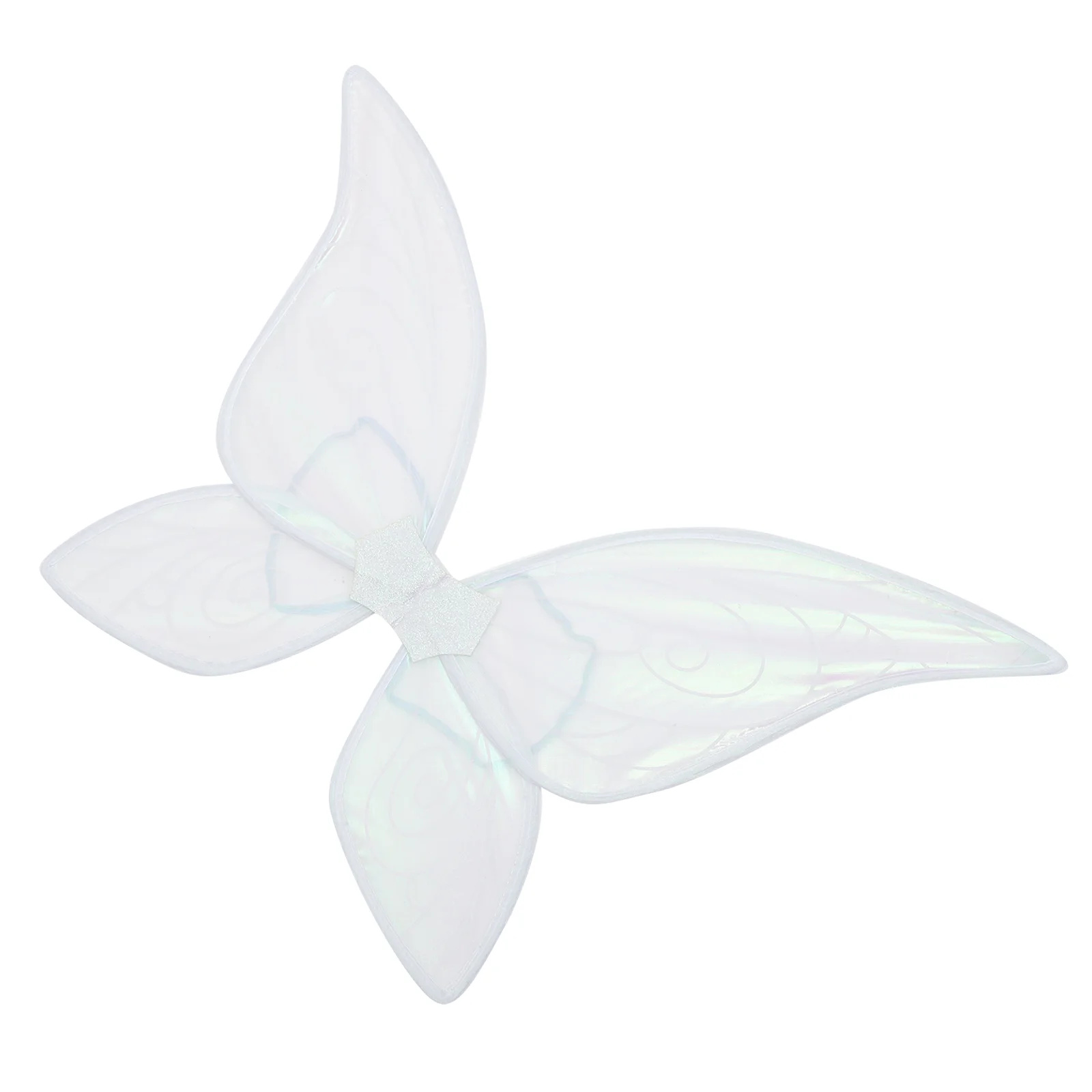 

Holiday Party Performance Props Angel Elf Foldable Wings (White) Fairy Girls Butterfly Costume Women's