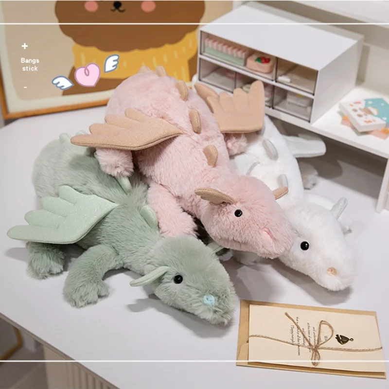 

50 см новый синий дракон Loong игрушка небо среднего размера успокаивающая кукла мультфильм милая кукла подушка синий летающий дракон подарки на день рождения