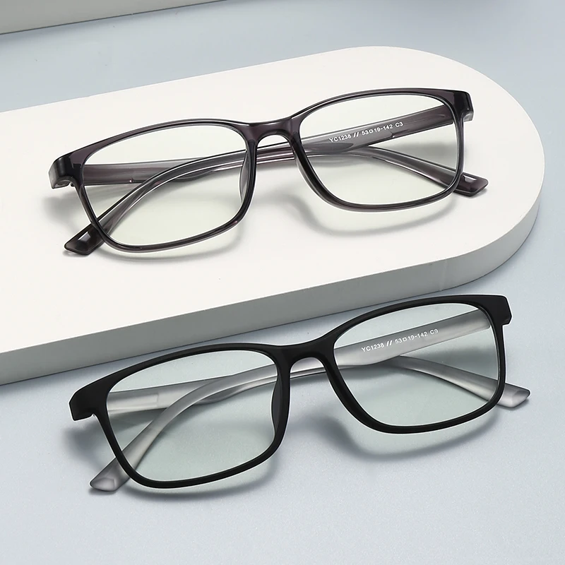 BEAU FIVE نظارات جديدة أنيقة للجنسين مربعة بسيطة لركوب الدراجات تقدمية متعددة البؤر قابلة للتخصيص رقمية TR90 فوتوكروميك 1238 #2