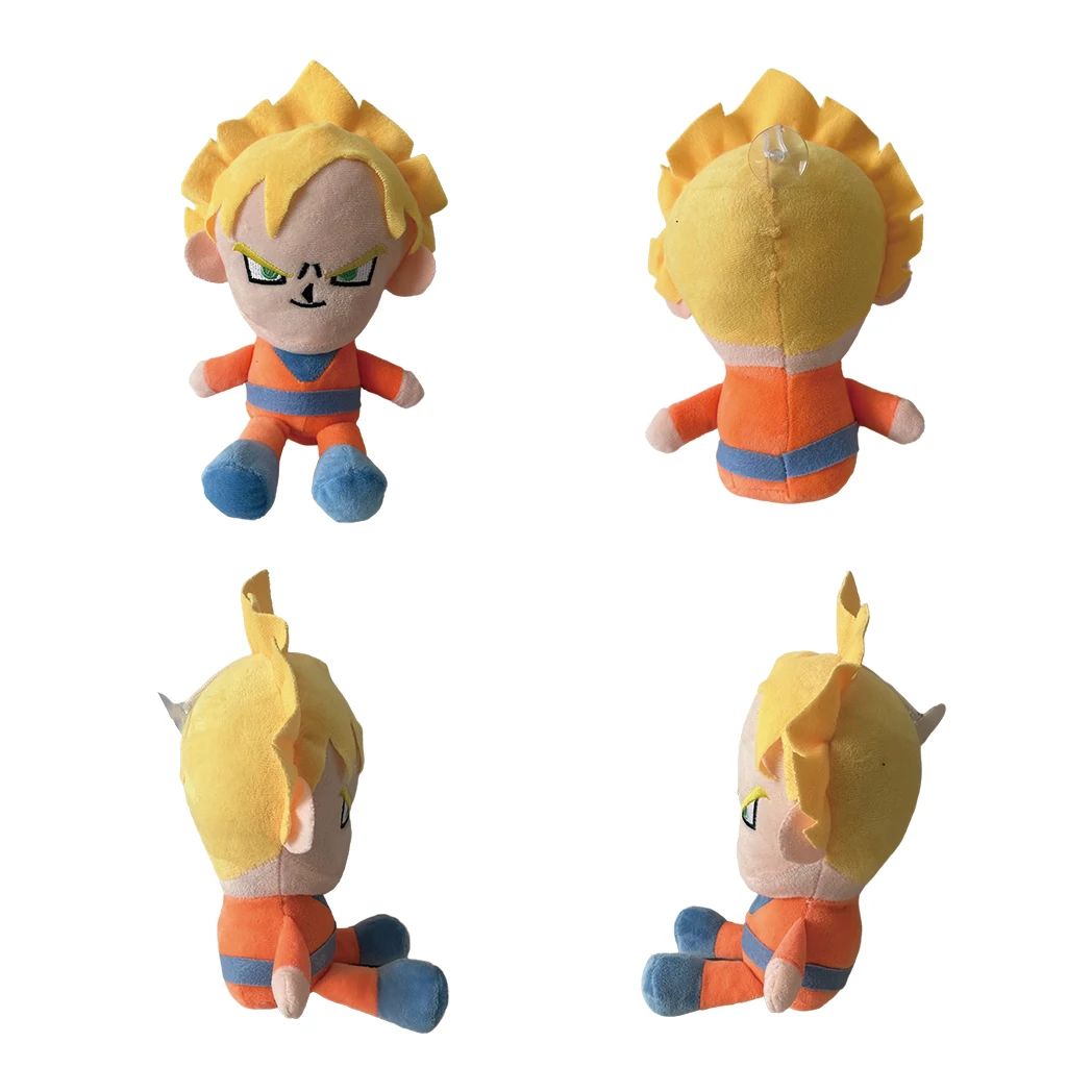 25 cm Dragon Ball Plüschtier, japanischer Anime, Goku Vegeta, Cartoon-Figur, Puppe, Polsterung, klassisch, niedlich, schöne Geschenke für Kinder, Spielzeug