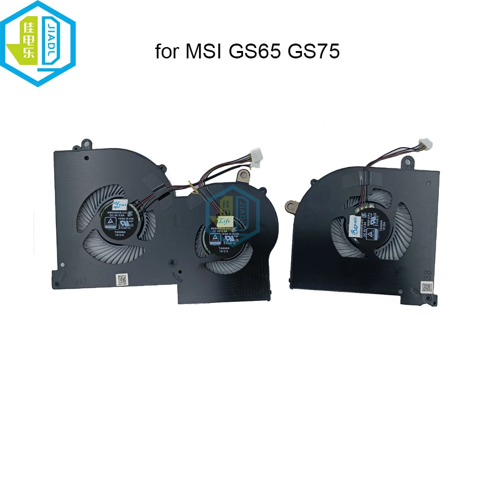 

Computer CPU GPU Cooling Fans For MSI GS65 GS65VR P65 MS-16Q4 MS-16Q2 P75 GS75 17G1 17G2 Laptop VGA Cooler Fan BS5005HS-U3I U3J