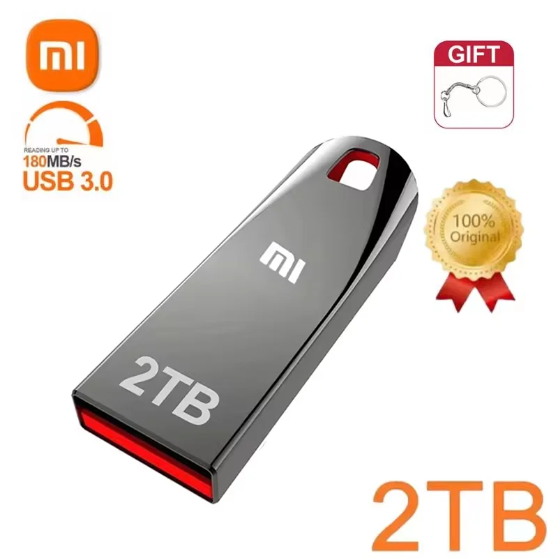 Xiaomi 2TB U Disk 1TB USB 3.2 Type-C Interface High Speed Pendrive Mobile Phone Computer Mutual Transmission Portable USB Memory