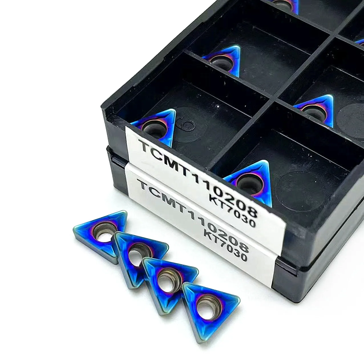 Nano Blue 10pcs TCMT110204 TCMT110208 KT7030 Carbide Insert CNC Lathe Metal Turning Tools TCMT Blade Internal Turninng Tool