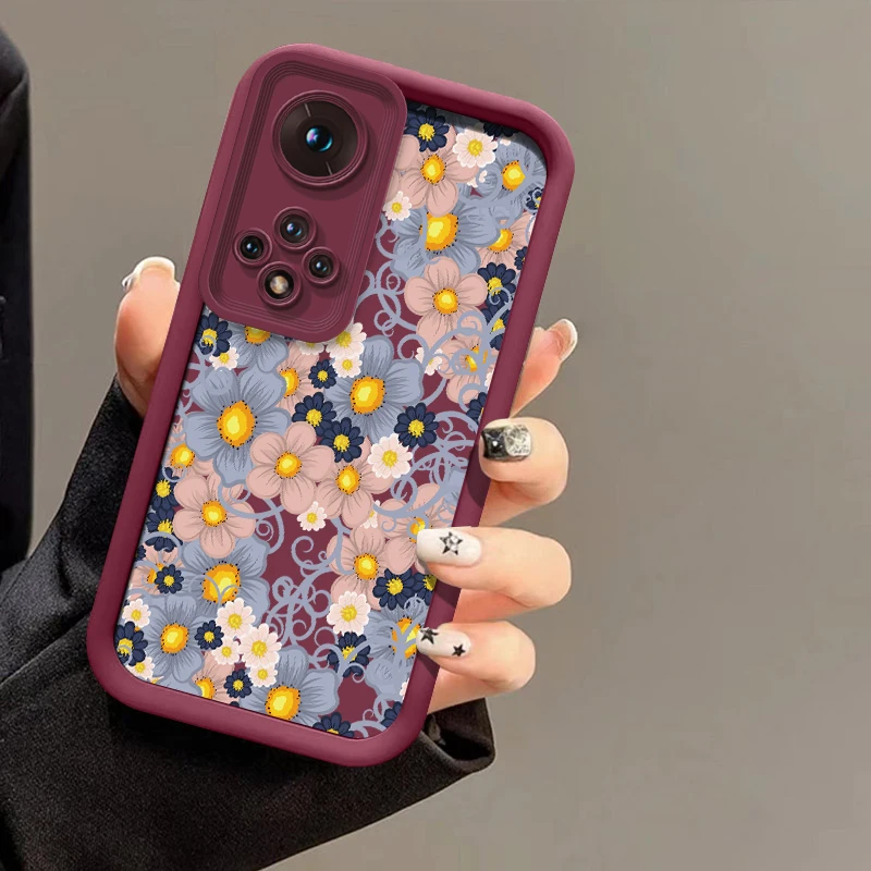 جراب هاتف ل ممن لهم Realme C67 C65 C63 C75 C71 C55 C53 C51S C30 C25S C35 C33 C31 موضة زهرة نمط غطاء ناعم مقاوم للصدمات #6