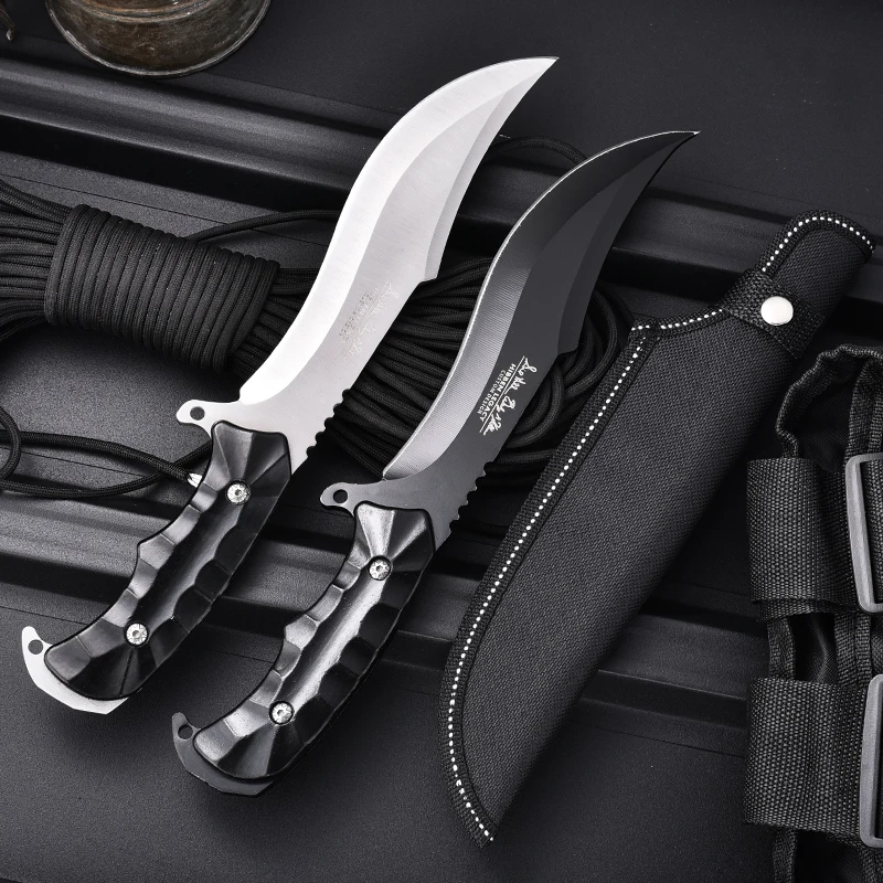 Portable knife outdoor camping straight knife, outdoor knife high hardness stainless steel fishing knife