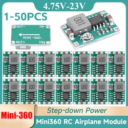 1-50PCS Mini360 RC Airplane Module Mini 360 DC-DC HM Buck Converter 2A Step Down Power Supply Module 4.75V-23V to 1V-17V LM2596