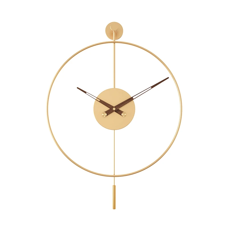 

Extremely minimalist living room pendulum clock, Nordic light luxury, modern fashion, home wall hanging clock