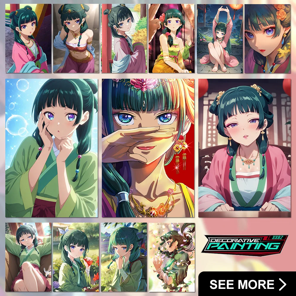 

The Apothecary Diaries Frameless Anime Posters Exquisite Art of Maomao's Imperial Quests Vibrant Scenes For Anime Enthusiasts