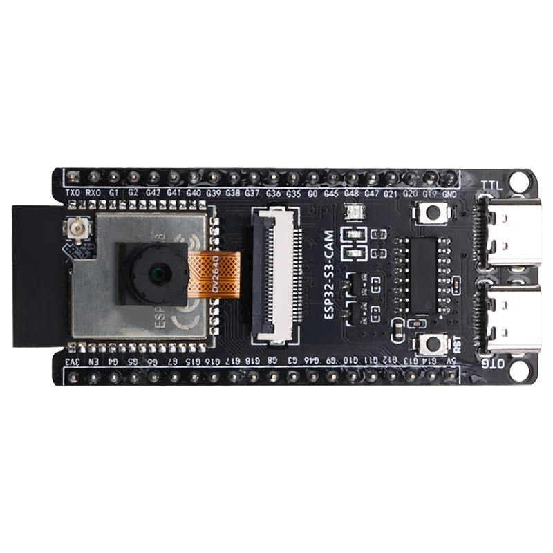 

Durable-ESP32-S3 WROOM N16R8 CAM Макетная плата Wi-Fi + Bluetooth-модуль Камера OV2640, ESP32-S3 WROOM N16R8 Кабан разработки CAM