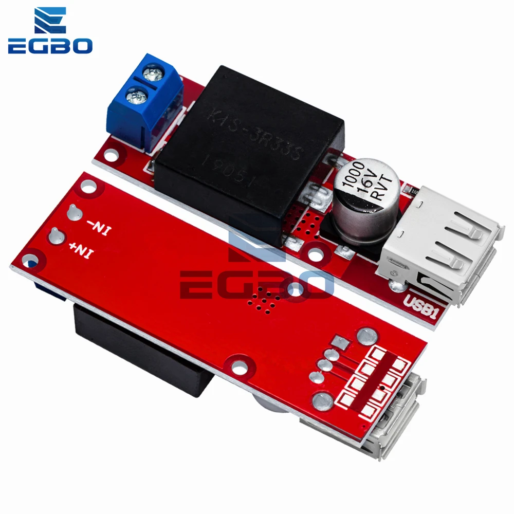 KIS-3R33S 7V-24V إلى 5V/3A وحدة محول فرق الجهد المتزامن مع مخرج USB