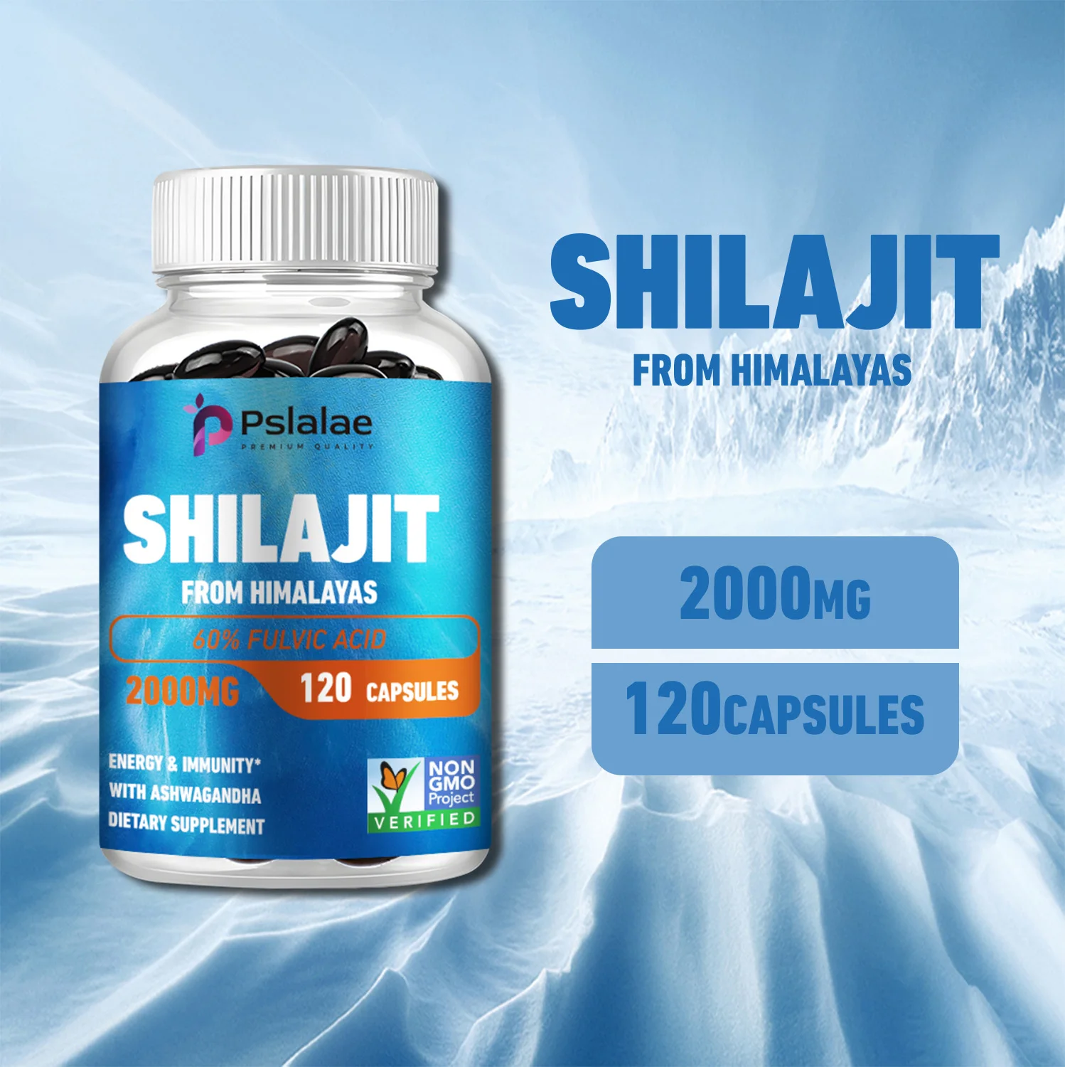 Shilajit-mengandung asam Fulvic, kesehatan imun, metabolisme, energi, daya tahan, kesehatan fisik keseluruhan, Antioksidan