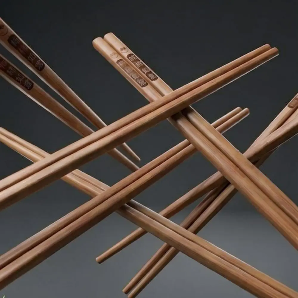 Premium Eco Friendly Bamboo Chopsticks Mold Proof Dining Utensils Smooth Polished Surface Sustainable Tool For Home Food Service