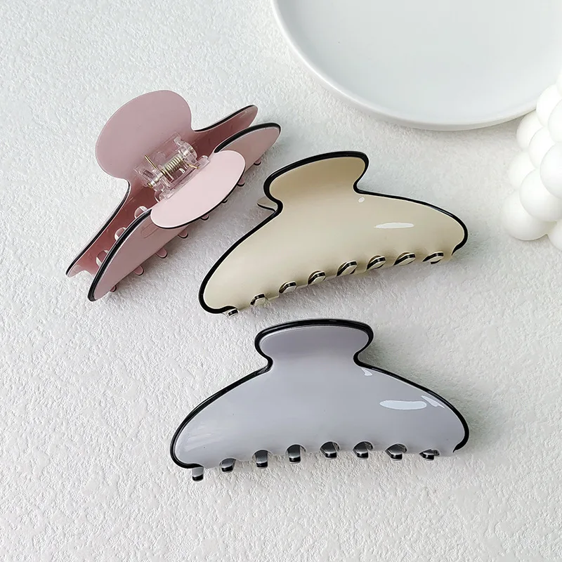 

11cm Large Size Hair Korean Version Acrylic Grabber Shark Hairpin Fashion Style Hair Accessories for Girls and Women Thick Hair