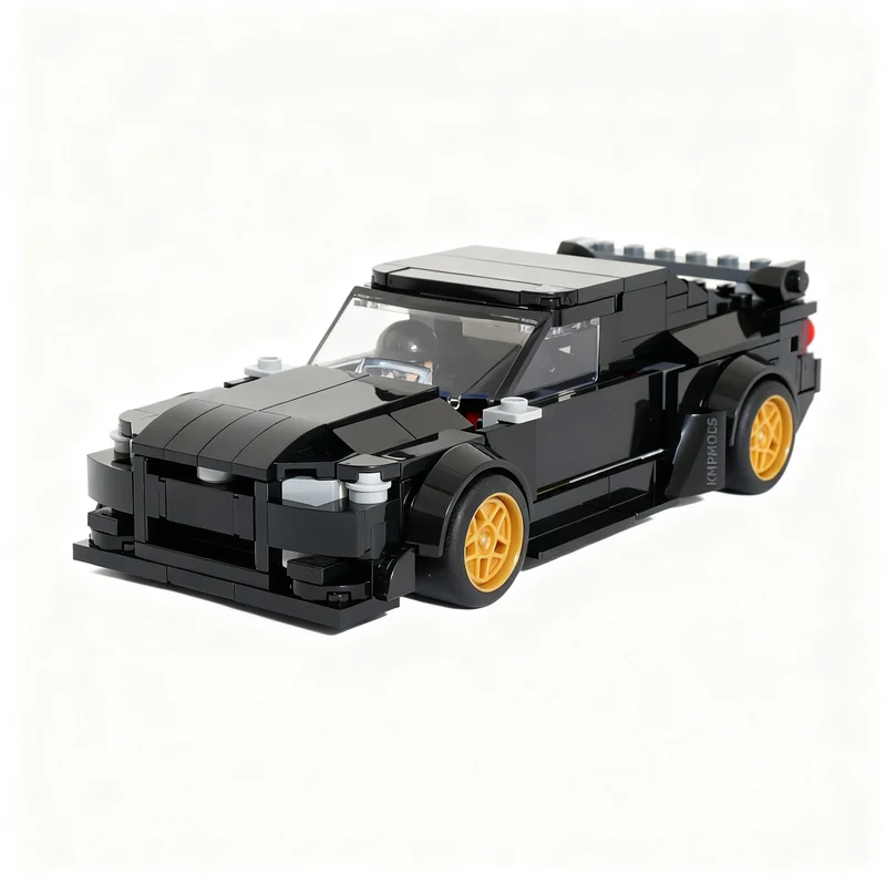 309pcs MOC Nissanns R34 GT-R Skyline city Champions Model Building Blocks Christmas Gift Toy Architecture Brick Idea Home Decor