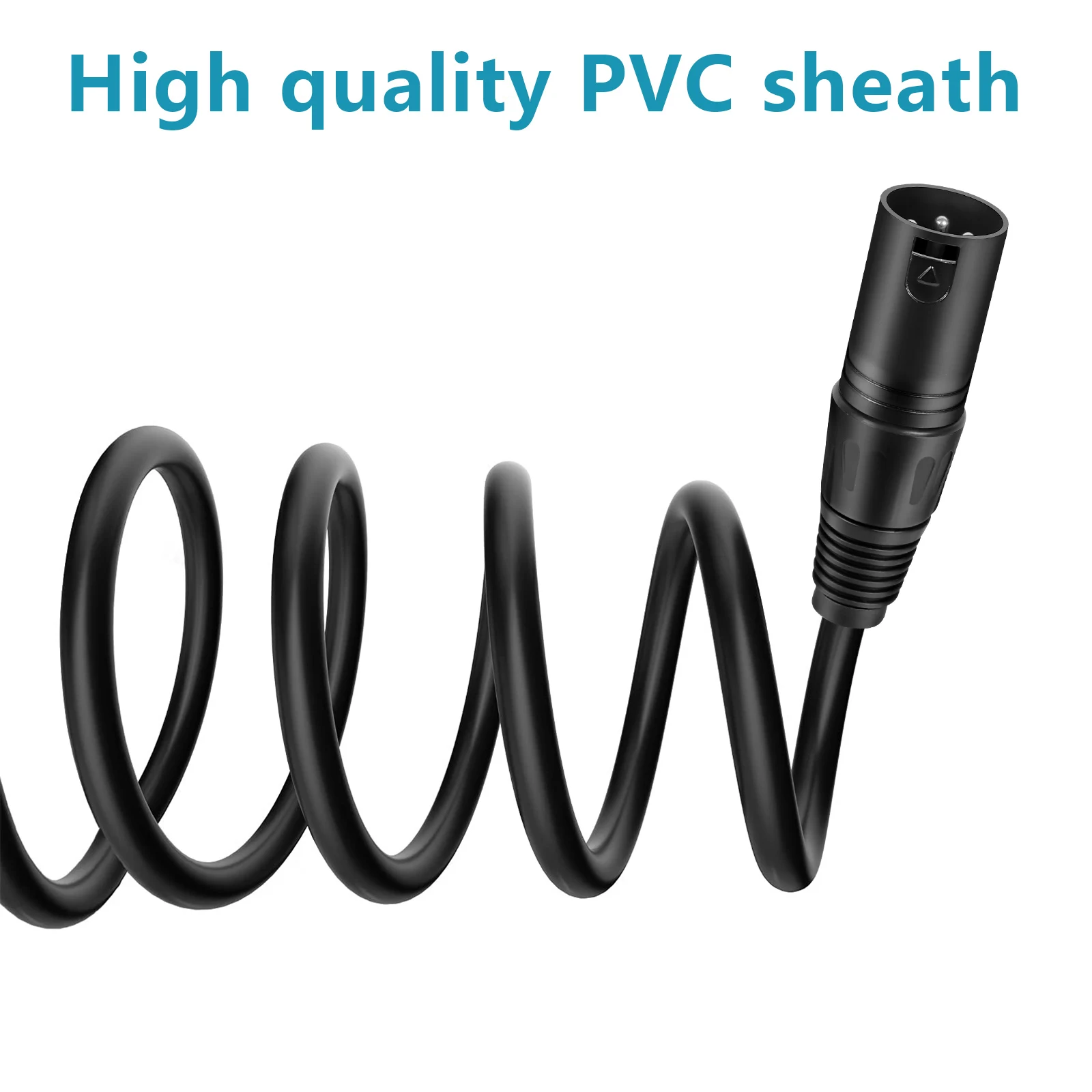 كابل إشارة مسرح u& king-DMX مع درع ، سلك لتحريك الضوء الأمامي ، ضوء قدم ، مبيد ، 3Pin ، XLR ، ذكر إلى أنثى ، 6 ، 72 قدمًا ، m #5