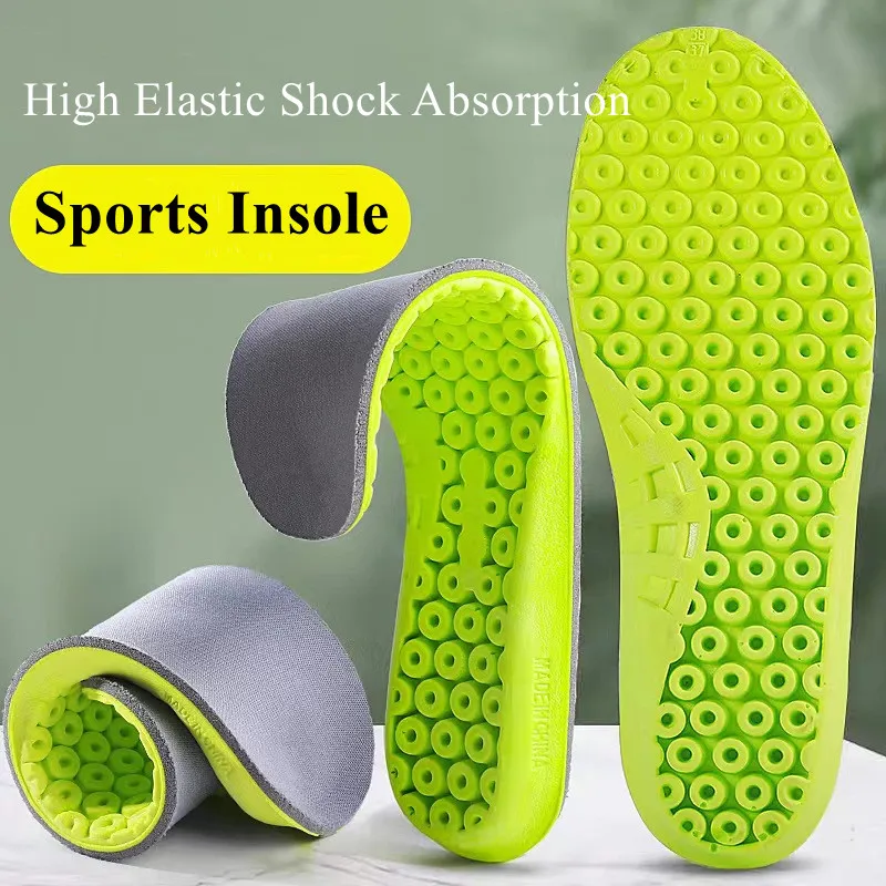 Sport Shock-Absorbing Insole for Shoes Soft Breathable Deodorant Insert for Feet Arch Support Anti-slip Template Men Sneaker Pad