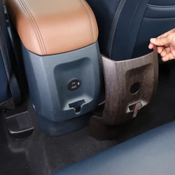 For Ford Maverick 2022 ABS Car Rear Air Vent Frame Cover Kick-proof Anti-kick Panel Cover Trim Sticker Car Accessories