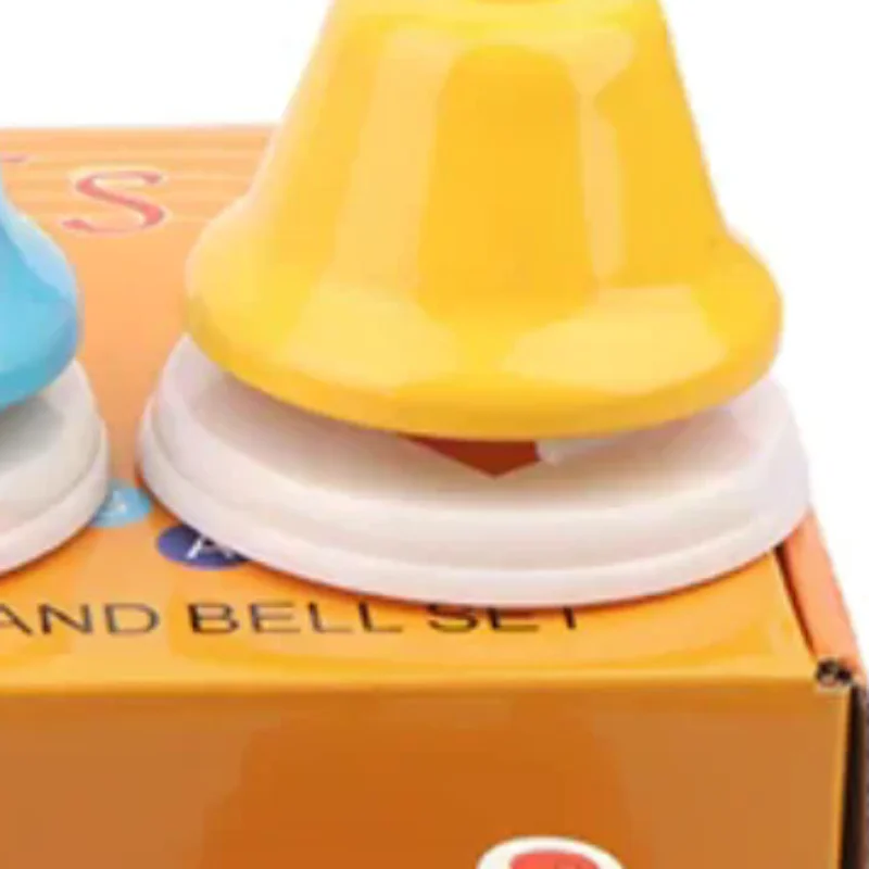 

Eight Tone Clock Tone Bell Desk Bells For Educational Music For Toddlers 8 Notes Colorful Hand Bells Set Musical Instrument