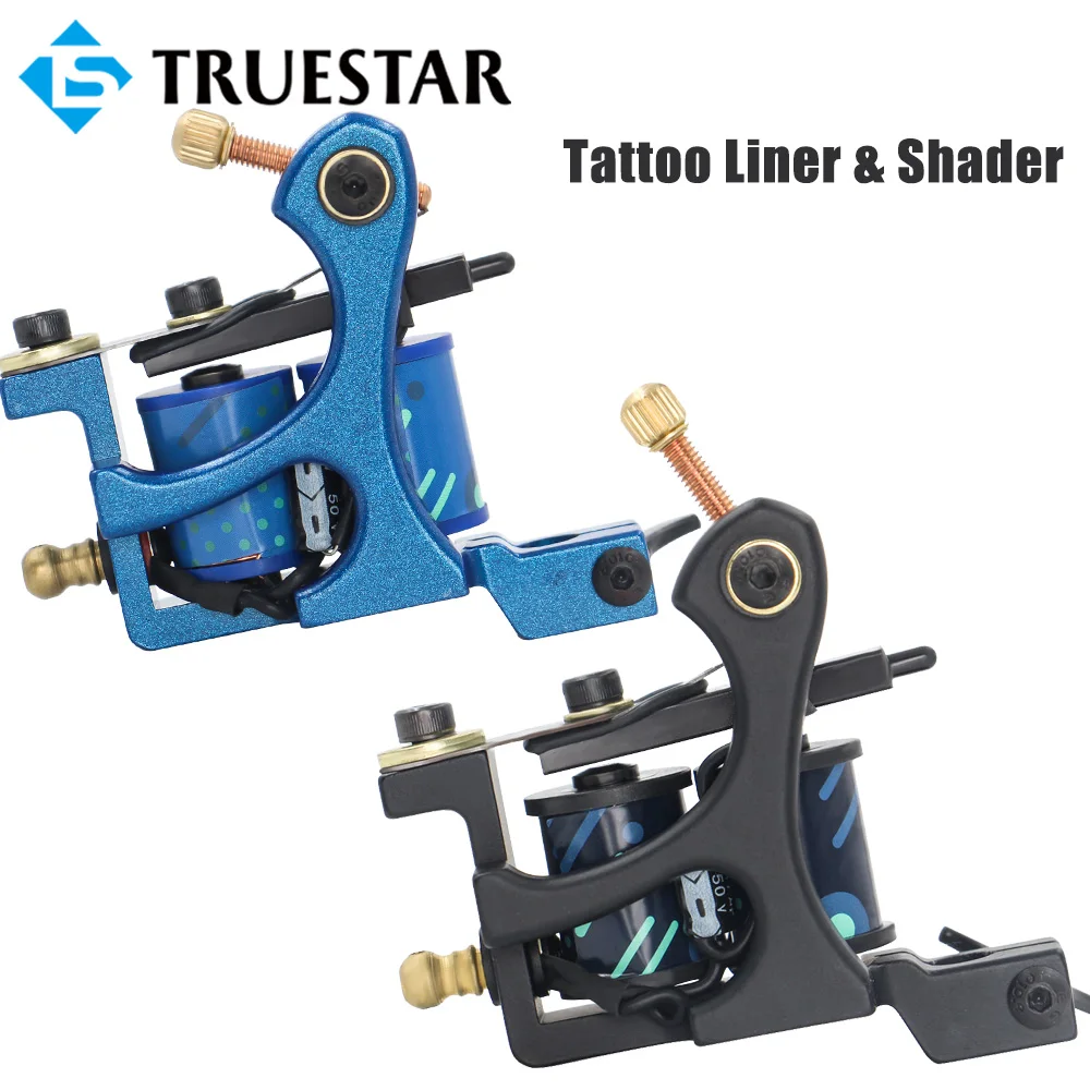 Professional Coil Tattoo Machine 10 Warps Tattoo Coil Machine Gun For Liner Shader Top Quality Tattoo Machines Body Art Supplies