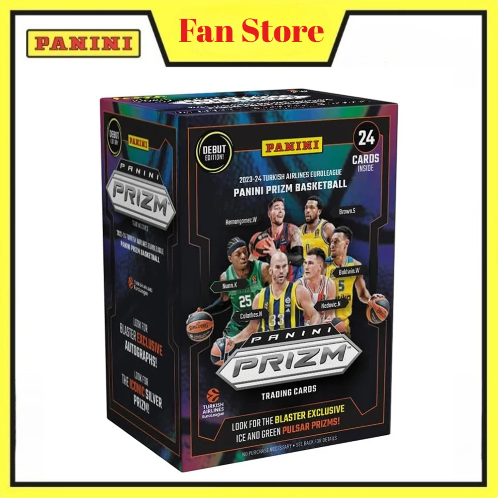 Caja de 6 Paquetes de Tarjetas Coleccionables Panini Prizm Turkish Airlines EuroLeague Basketball 2023/24, ENVÍO RÁPIDO