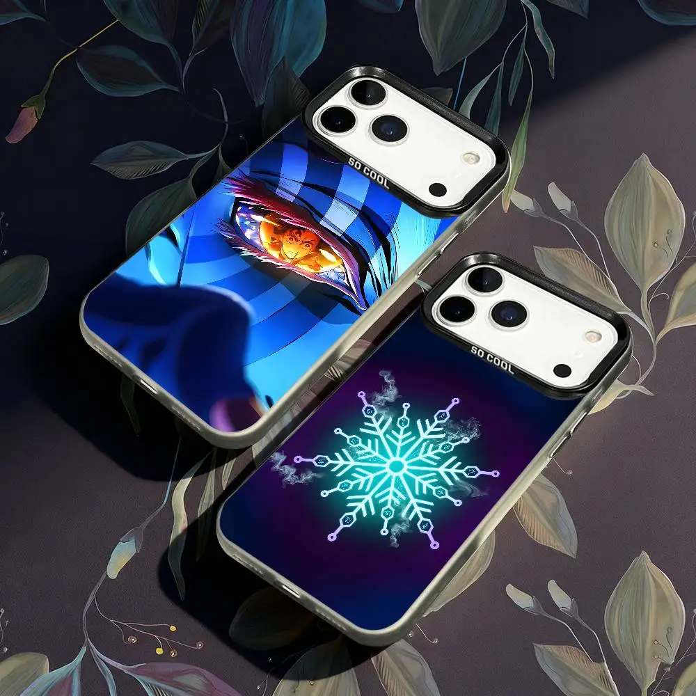 

Akaza D-Demon S-Slayer Phone Case For iPhone 17,16,15,14,13,12,X,8,Pro,Max,Plus,E,SE4,Air,Mini IMD Matte Black