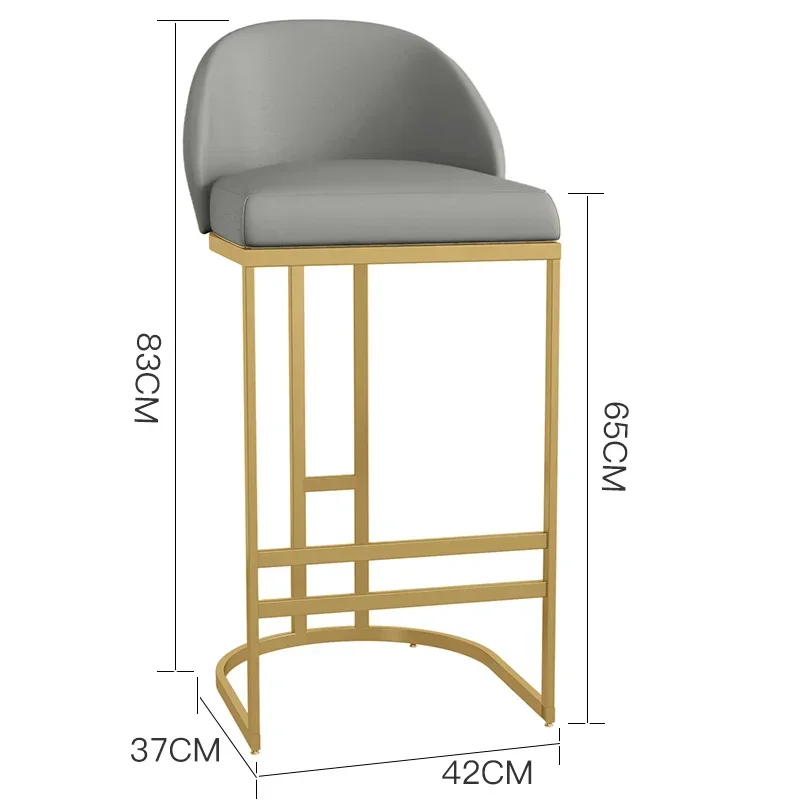 Wysoki różowy akcent Stołki barowe Recepcja Minimalistyczne luksusowe stołki kuchenne Nordic Ergonomiczne meble barowe Cadeiras