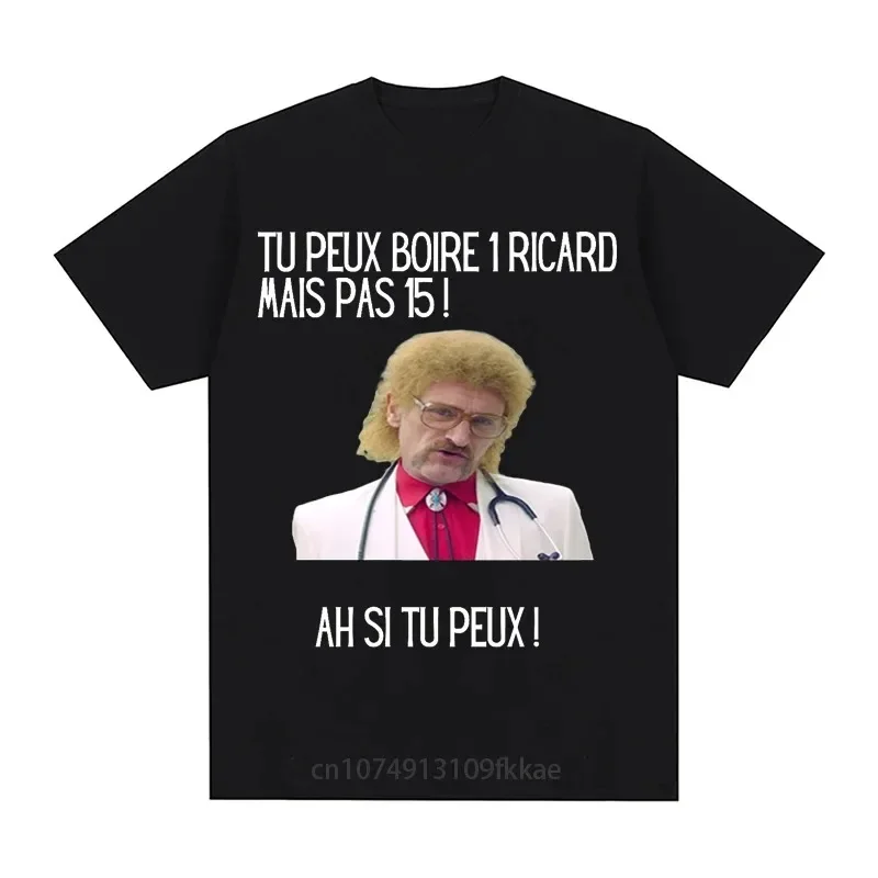 Sie können Ricard trinken, aber nicht 15-Muster, klassisches Top, Sommer-Damen-Kurzarm-T-Shirt mit Stehkragen, lustiges T-Shirt für Damen, bedruckt