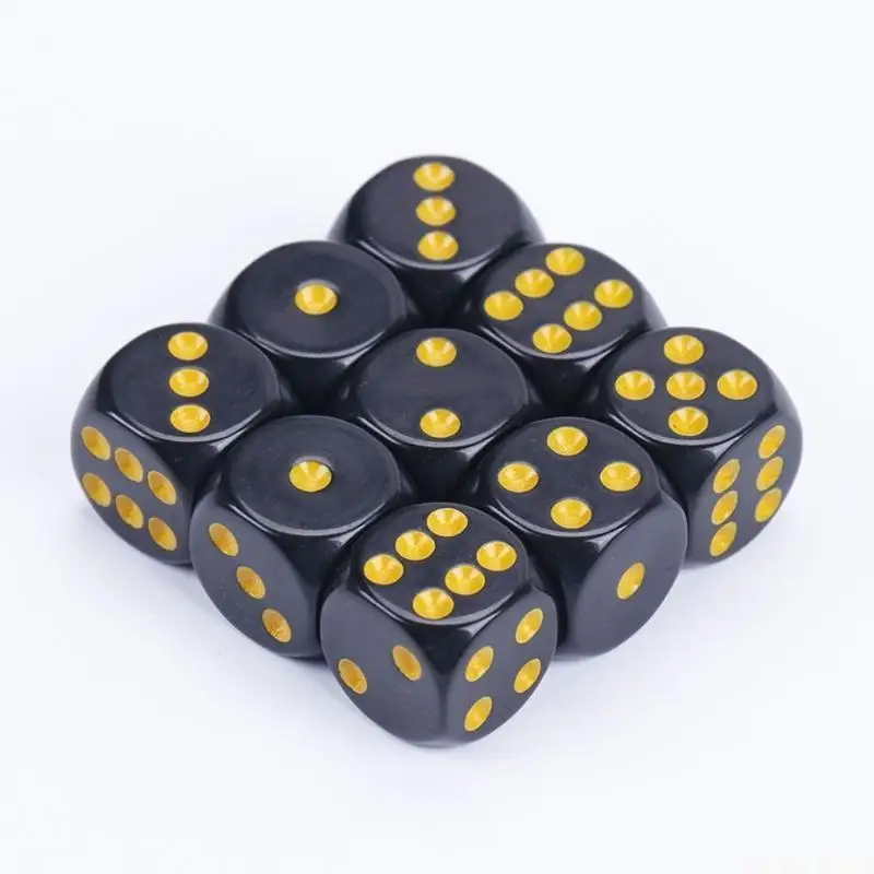 

U2JB 6 Sided Dices Cubes with Dots Playings Block Kids Math Teaching Educational Toy