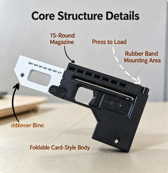 Second Generation Upgraded Folding 3D Printing Leisure Portable Outdoor Competitive Hunting Combo Tool