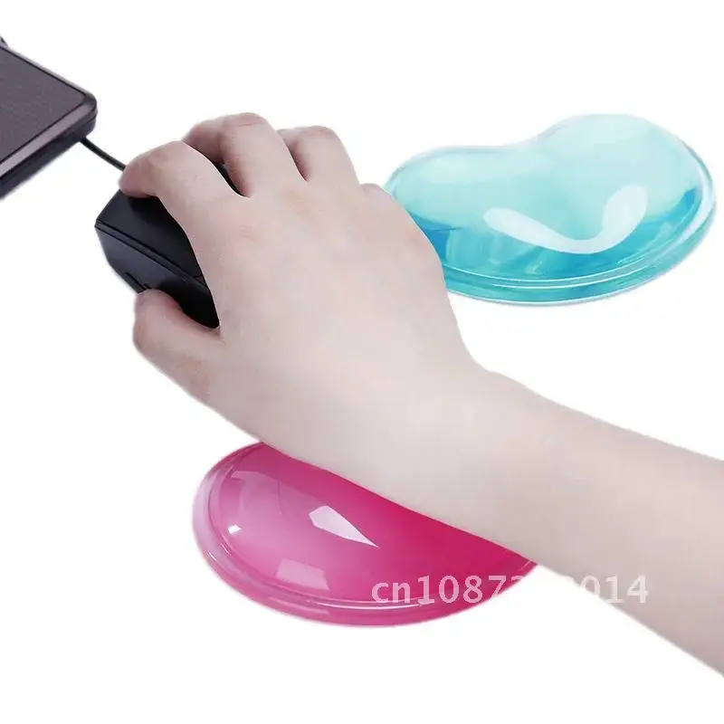 1pcs Gamer Mouse Pad Heart Shaped Silicone Gel Wrist Support Rests Mousepad 3D Wavy Wrist Rests Mousepad