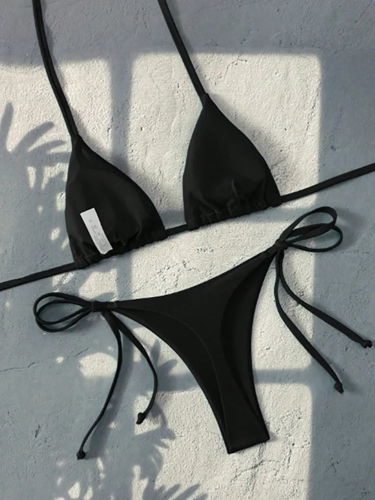 Costume da bagno estivo Set bikini da donna sexy con reggiseno imbottito push-up Perizoma Costume da bagno in due pezzi Costume da bagno da spiaggia Donna biquini