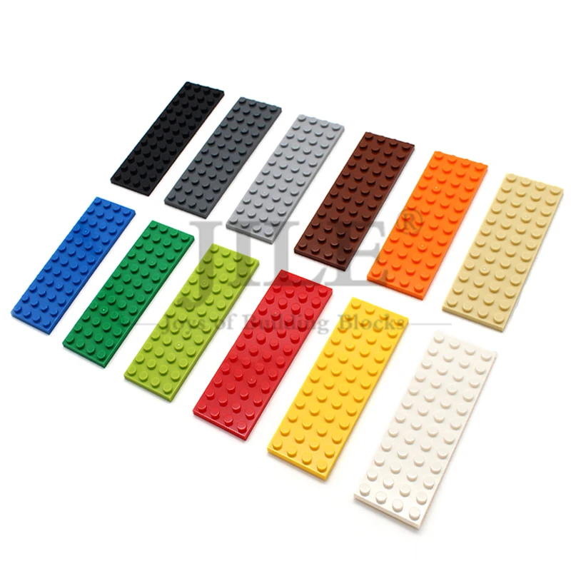 Afbeelding 4: 10 stks Moc Kleine Maat Bodemplaat 4x12 3029 DIY Bouwstenen Bricks Compatibel met Creatieve Enlighten Speelgoed