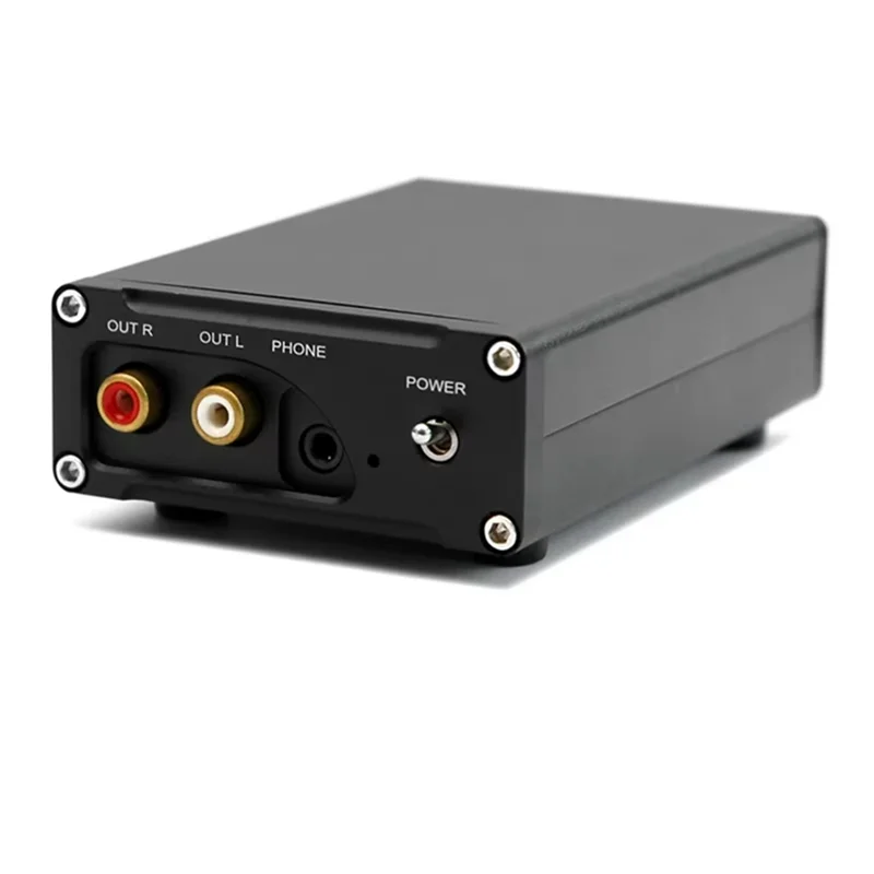 M18K-DAC6 XMOS208 + ES9038 Dekoder Audio HIFI Digital Amplifier Headphone DAC Aloi Aluminium Hitam Mendukung DSD 1 Buah