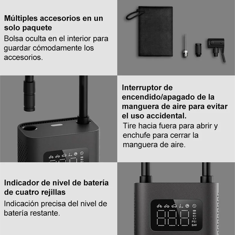 Xiaomi Mijia Portable Electric Air Compressor 2, Bicycle Air Pump inflator, Mini Air pump 2 For Car, Bicycle, Football, Scooter