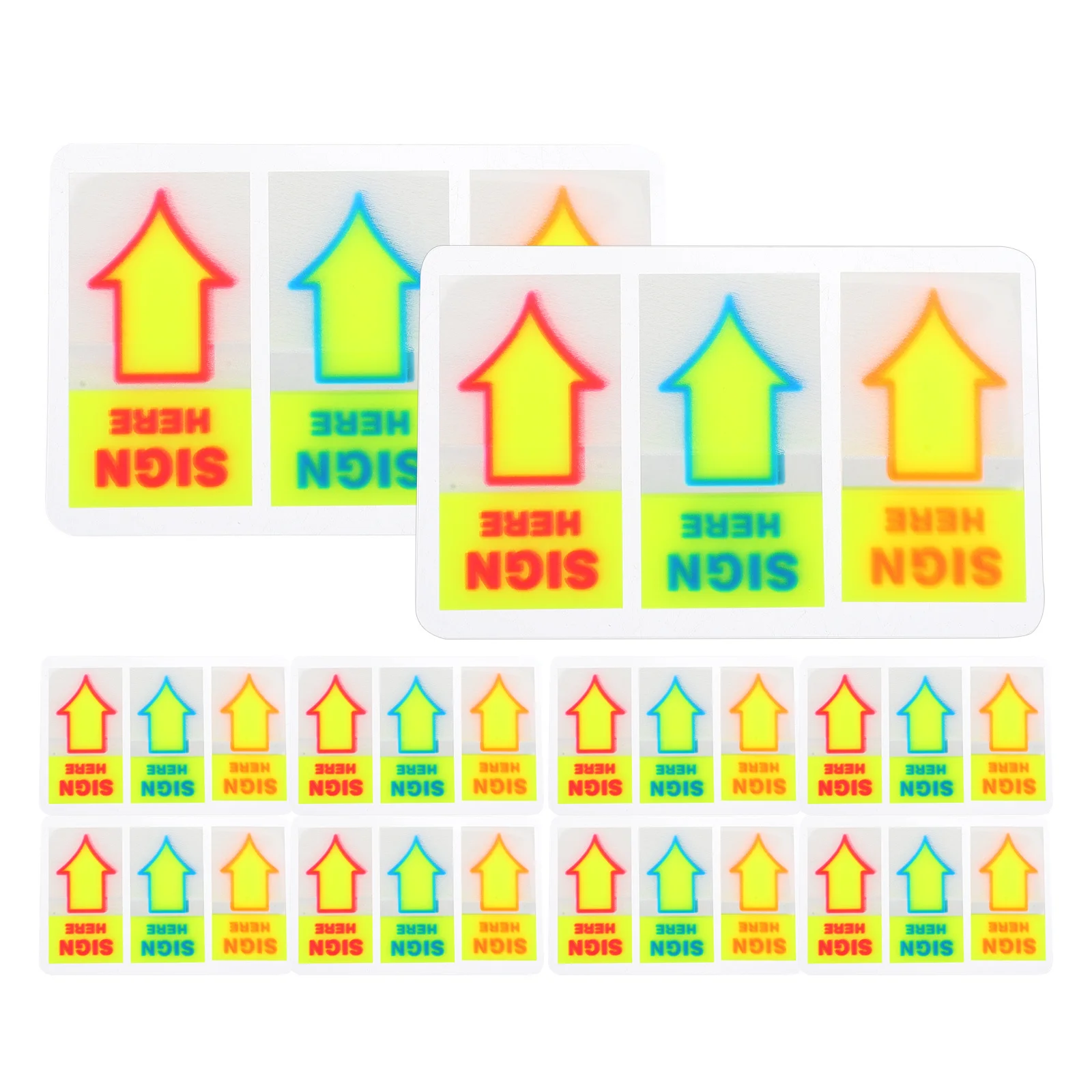 

120Pcs Self Adhesive Arrow Direction Stickers Arrow Marking Labels for Office Floor Door Wall Use Warning Stickers
