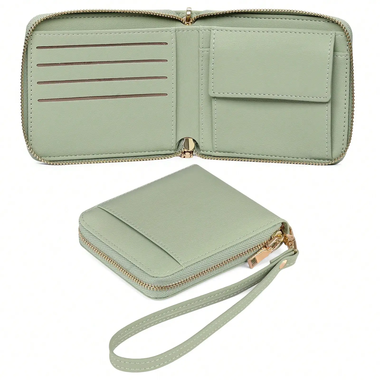 

New Women's Wallet, High-End PU Wallet, Simple Korean-Style Short Women's Purse