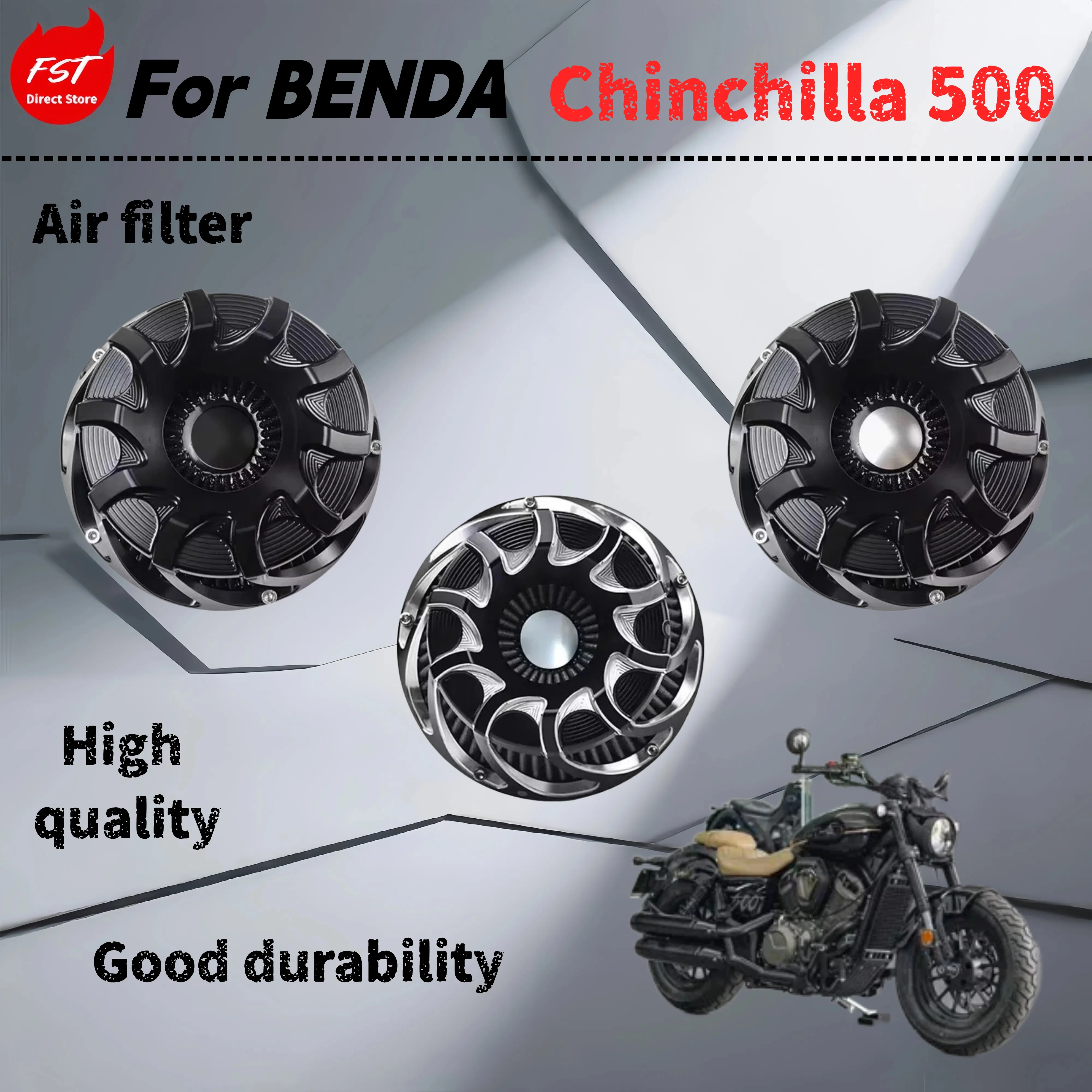

For Benda Chinchilla 500 retrofit clear clutch cover water pump cover engine trimair filter