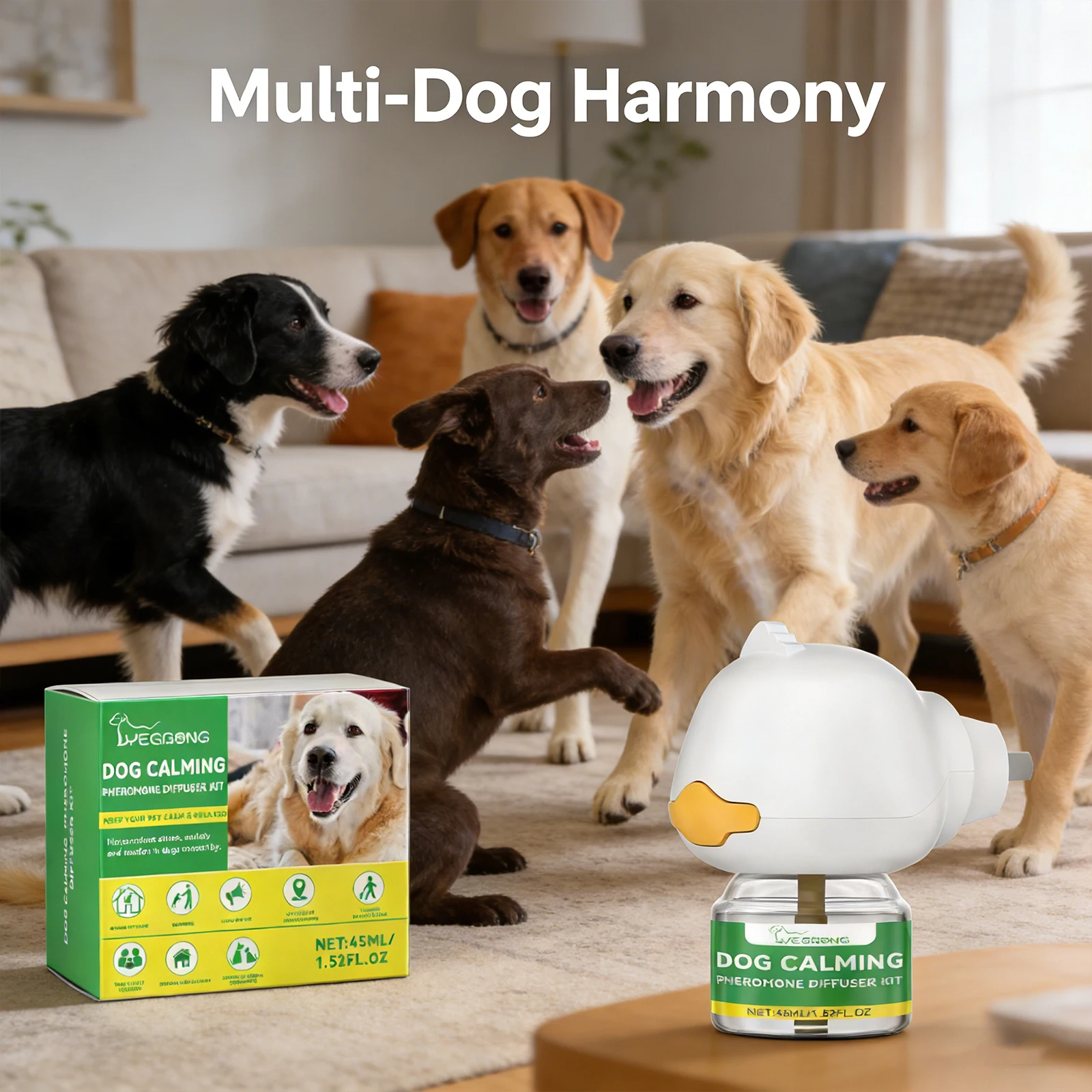 Dog Calming Diffuser Kit Relaxing Anti Anxiety Relief New Environment Stress Preventing Urinary Incontinence Pet Soothing Liquid