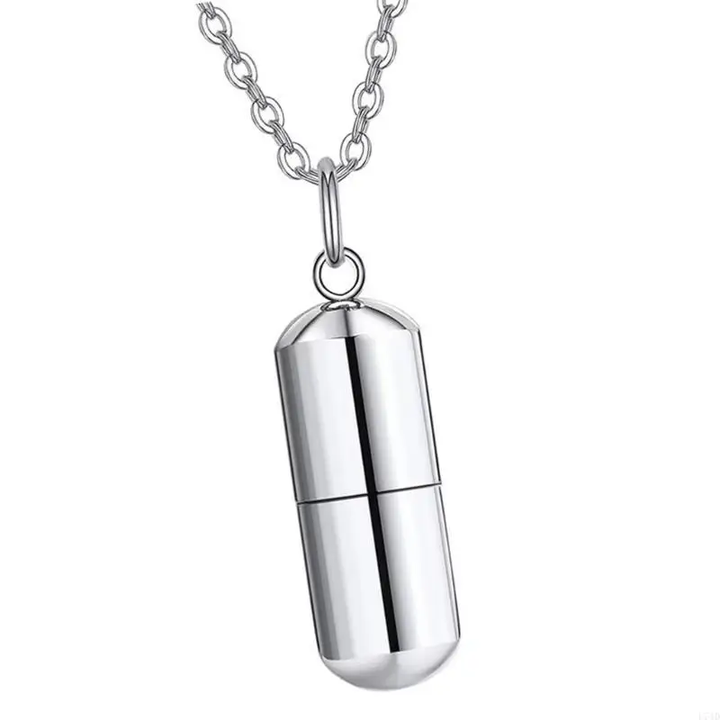 L74D Simple Ashes Locket Memorial Jewelry Cremation Box Daily Wear Dog Pattern