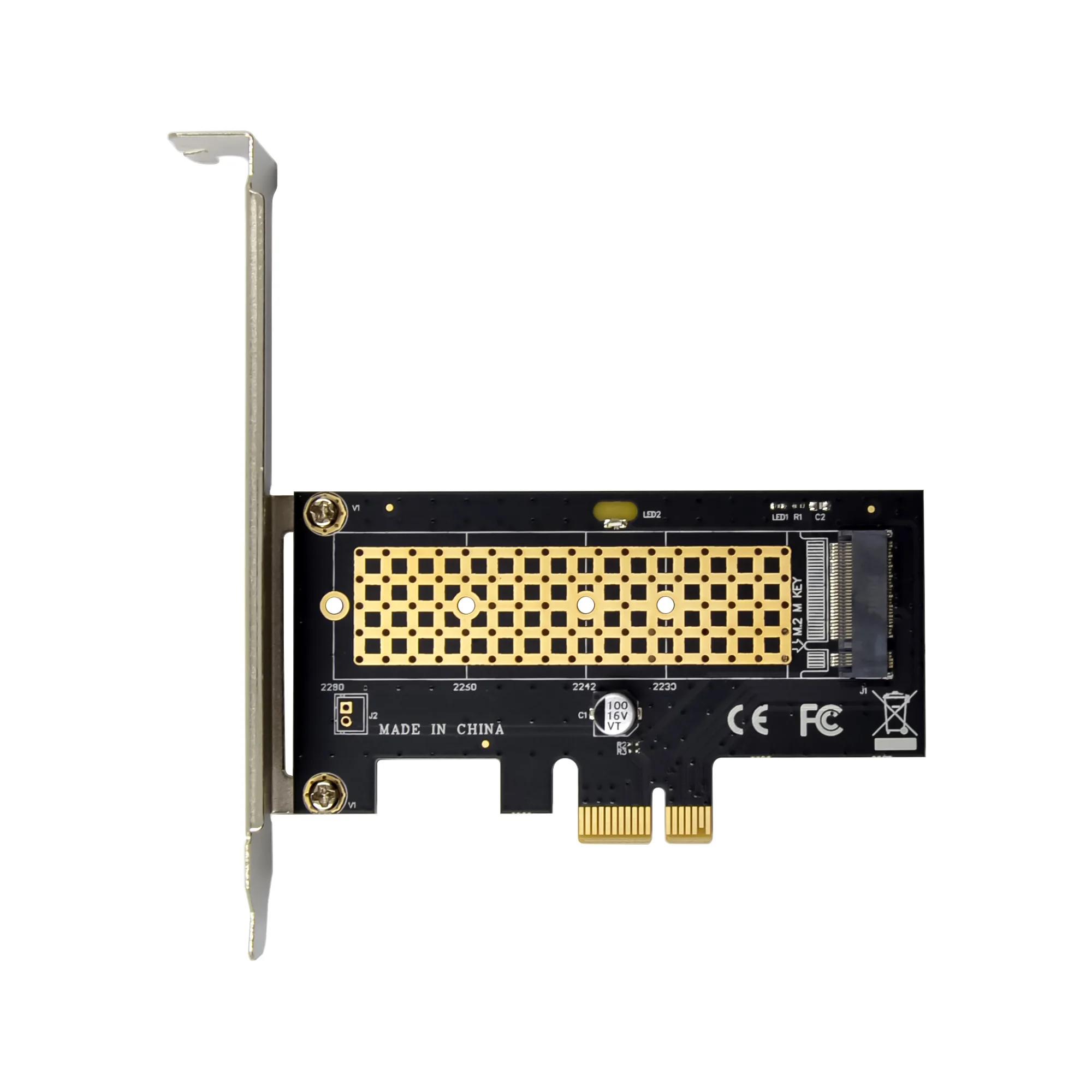 5 قطعة Sunweit NVME SSD بطاقة محول M.2 إلى Pcie 3.0 X1 2230 2240 2260 2280 PCIe M.2 M مفتاح PCIe NVMe SSD محول #5