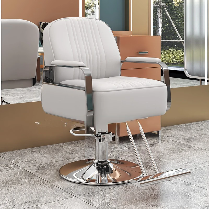 Vintage Beauty Salon Chair Swivel Rotating Pedicure Styling Barbers Armchairs Aesthetic Mocho Cadeira Barber Equipment MQ50BC