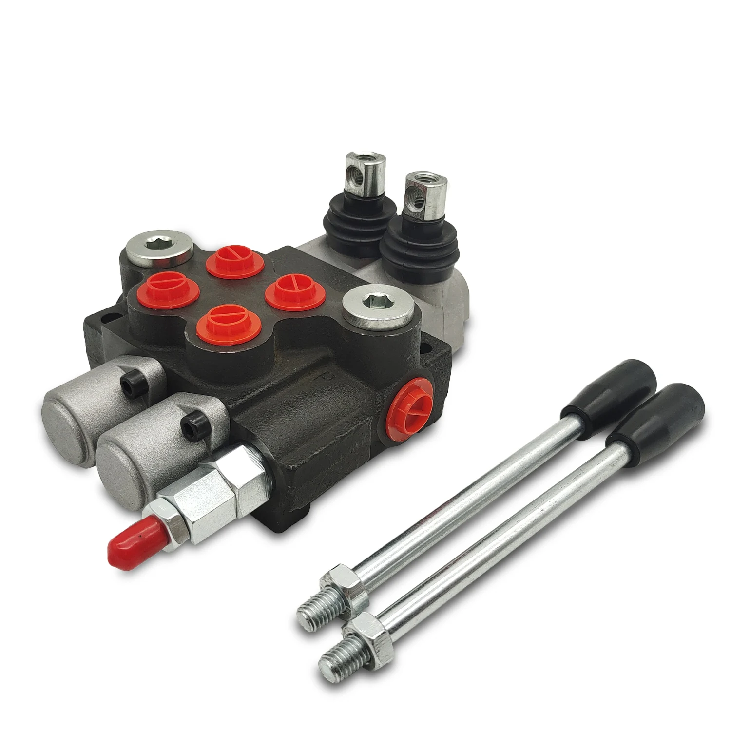 vanne-de-commande-directionnelle-hydraulique-a-ressort-de-rappel-serie-p40-2-bobines-debit-nominal-en-gpm-pour-machines-agricoles